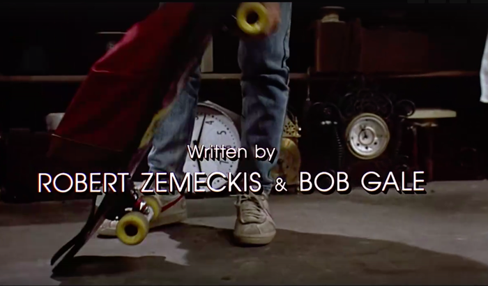 Фрагмент титров фильма «Назад в будущее»