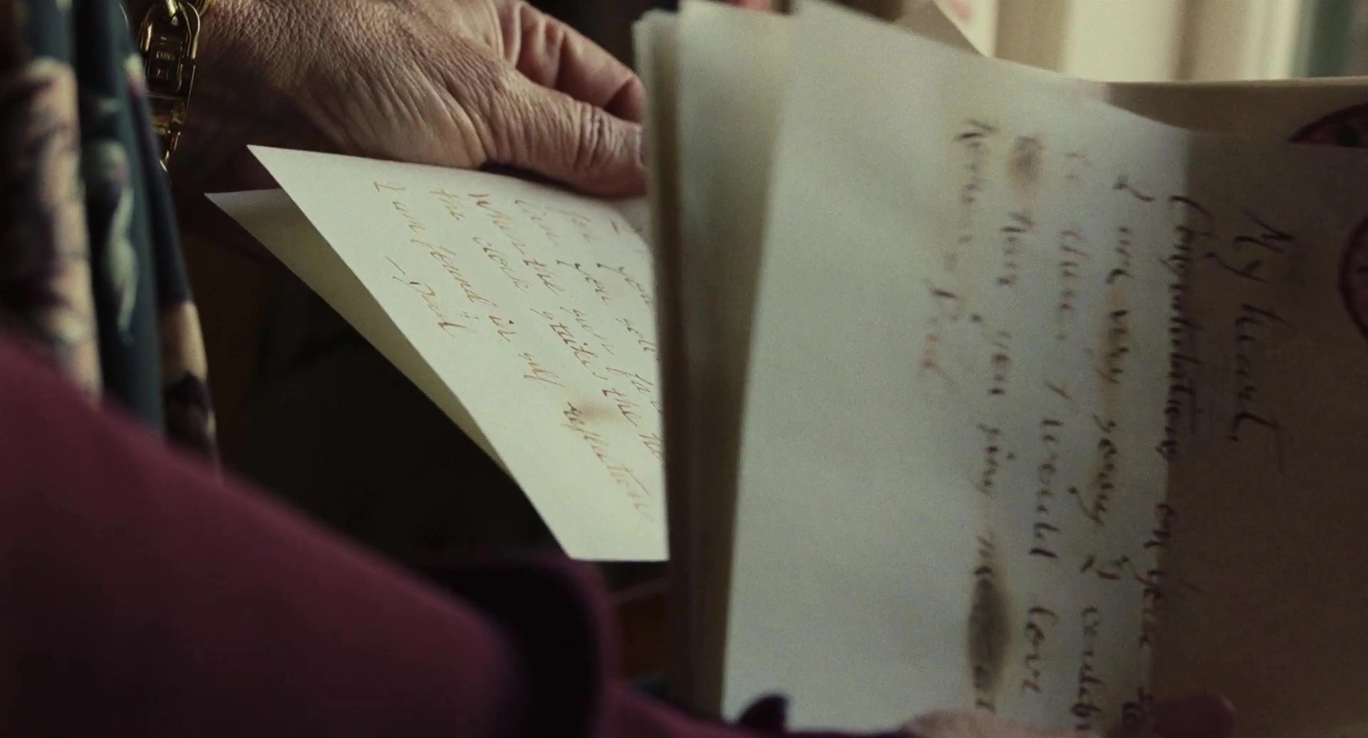 Письмо проявляется